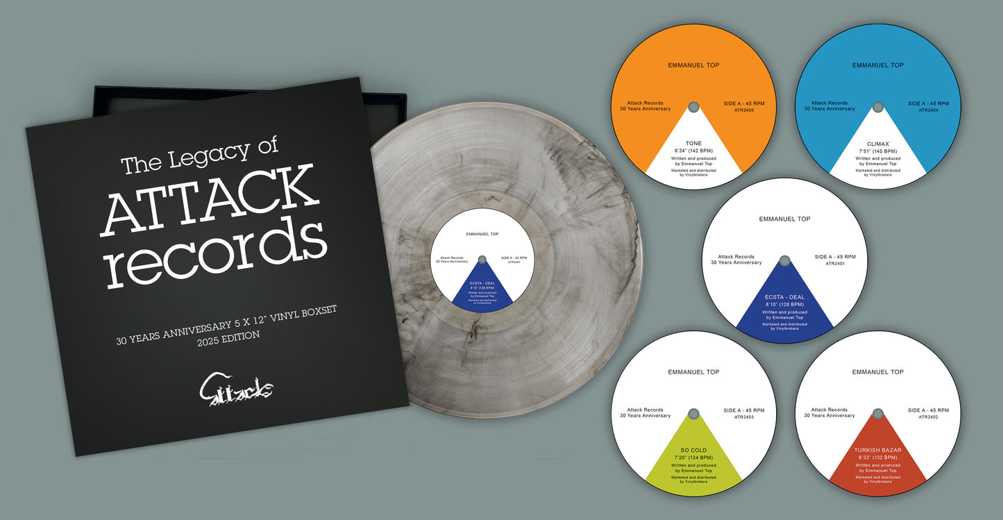 Emmanuel Top – The Legacy Of Attack Records 5x Vinyl, 12", Box Set, Reissue 2025