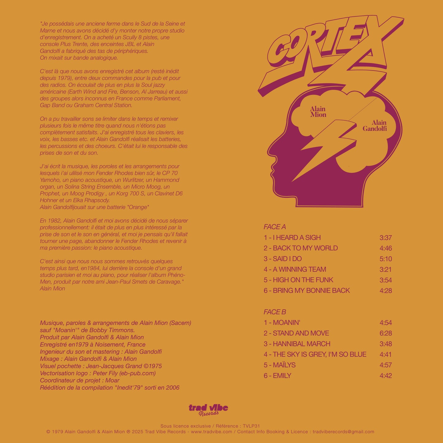 Cortex – Inedit' 79 Vinyl, LP, Album, Reissue