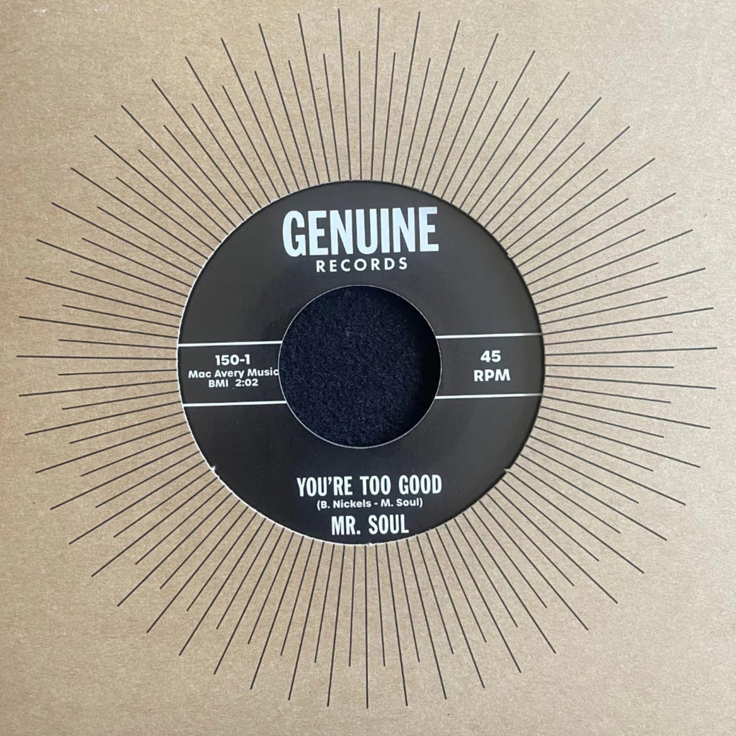 Al Scott/ Mr. Soul – You're Too Good / What Happened To Yesterday Vinyl, 7", Repress