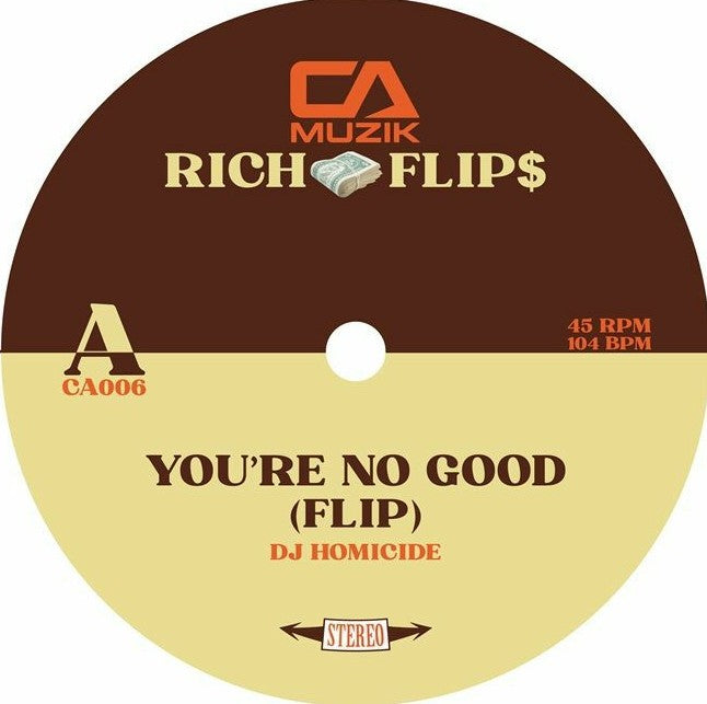 DJ Homicide - Rich Flips Vinyl, 7"