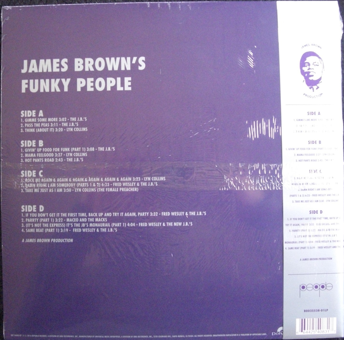 Various – James Brown's Funky People 2 x Vinyl, LP, Compilation