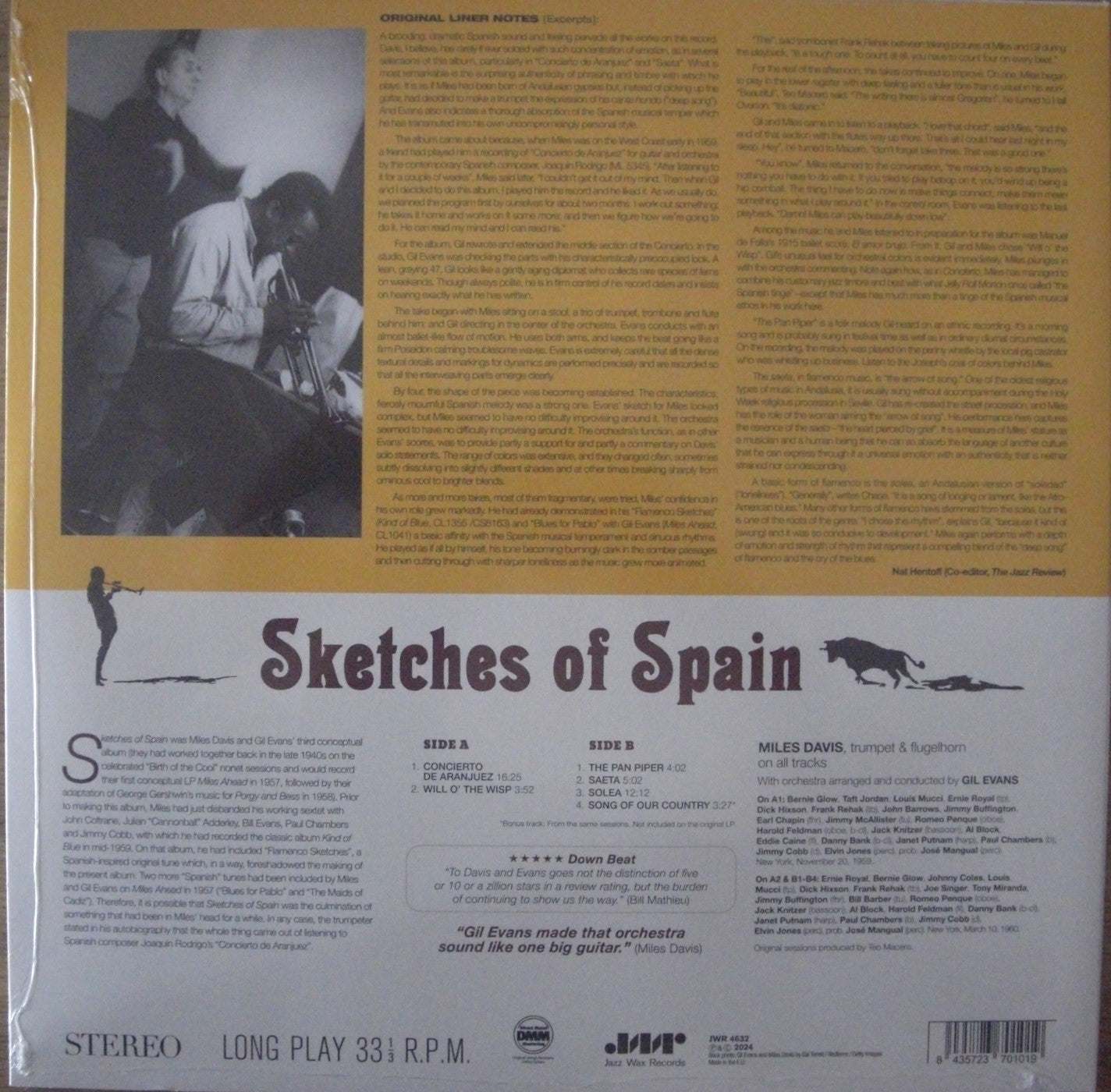 Miles Davis – Sketches Of Spain Vinyl, LP, Album, Reissue