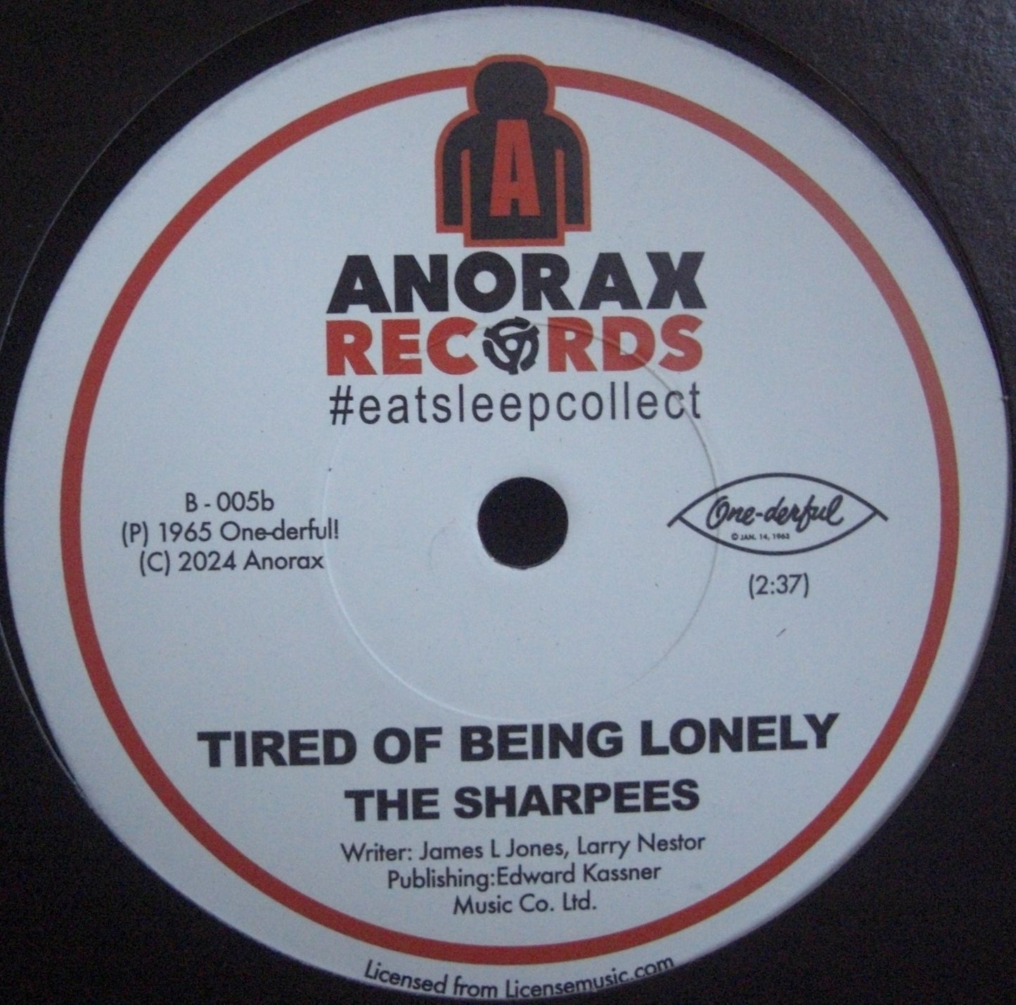 The Sharpees – Go On And Laugh / Tired Of Being Lonely Vinyl, 7"