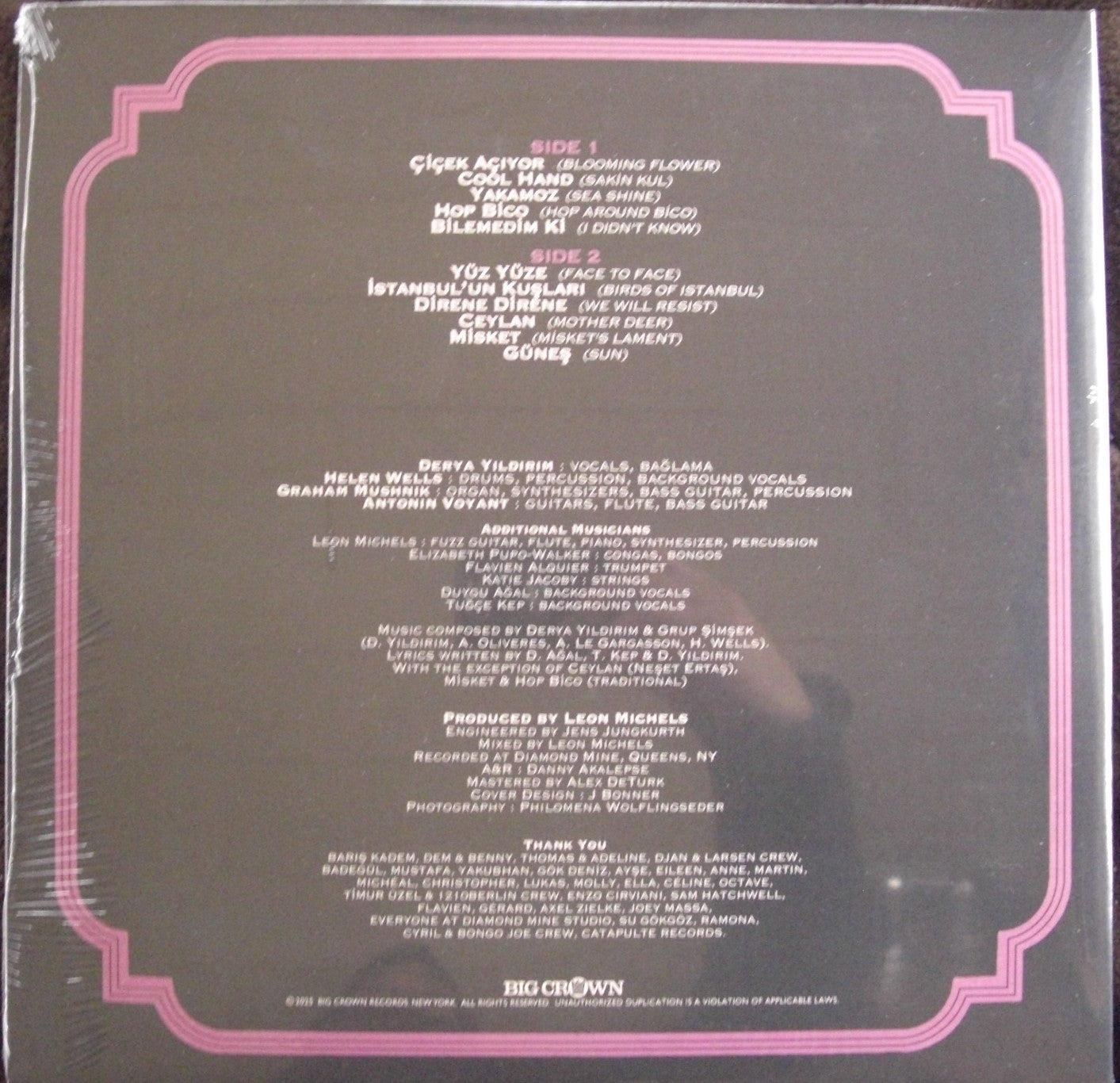 Derya Yildirim & Grup Simsek - Yarin Yoksa Vinyl, LP, Album purple