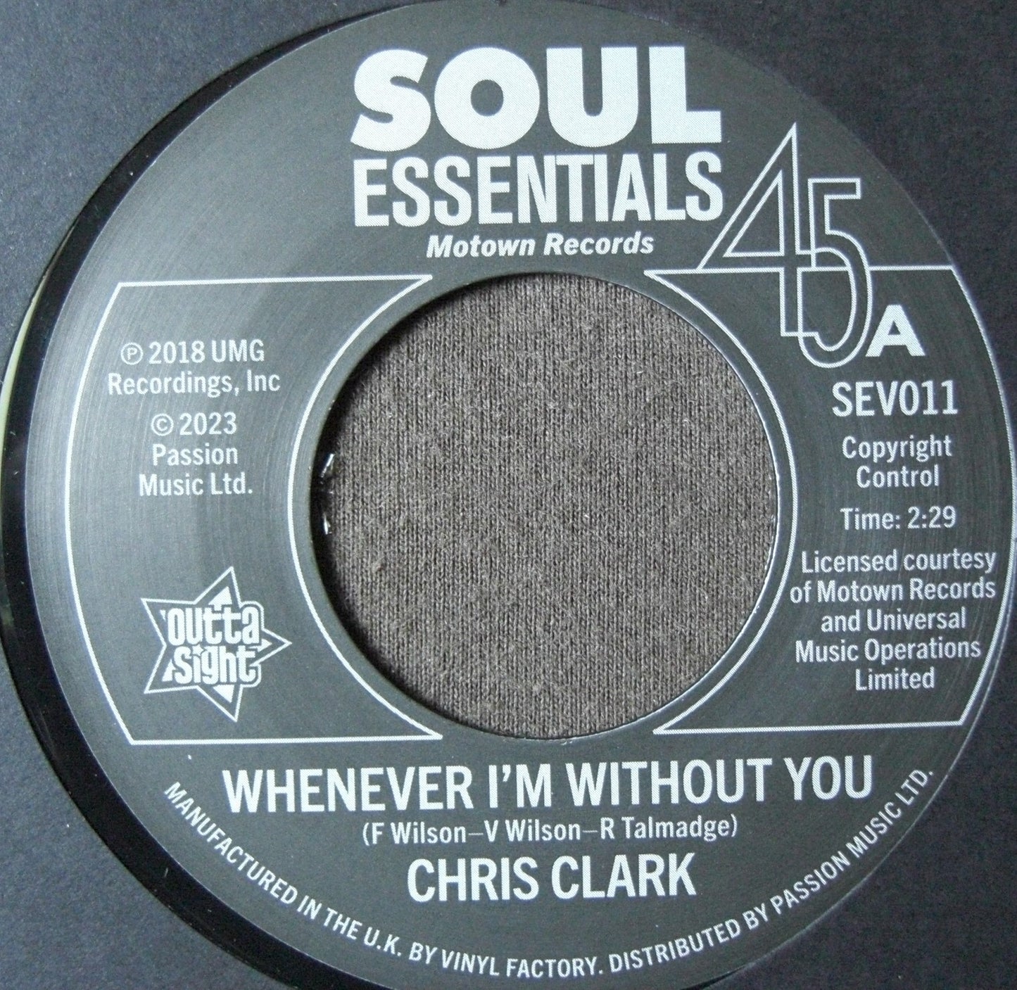 Chris Clark / The Temptations – Whenever I'm Without You 7"