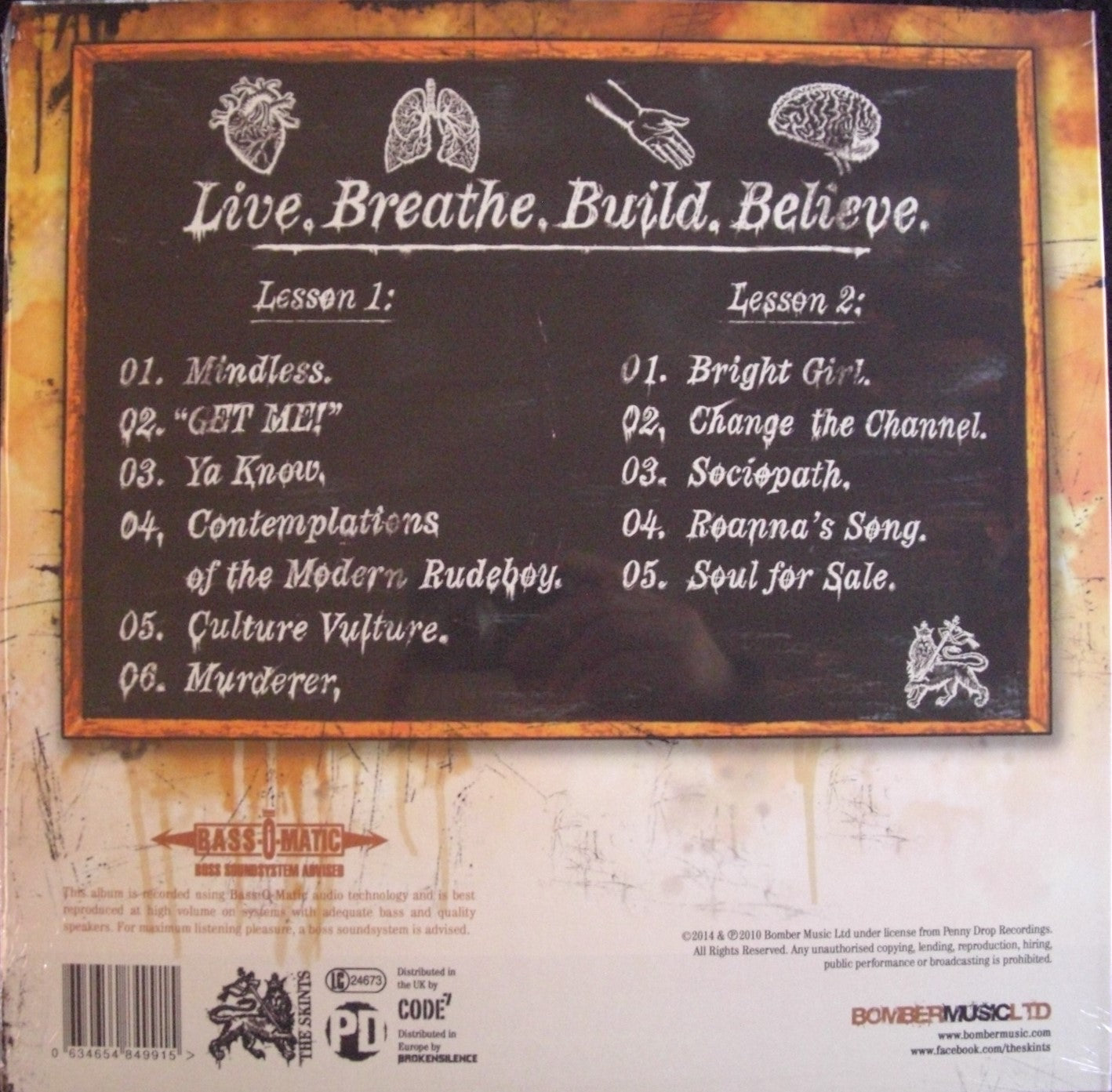 The Skints – Live. Breathe. Build. Believe. Vinyl, LP, Album, Repress