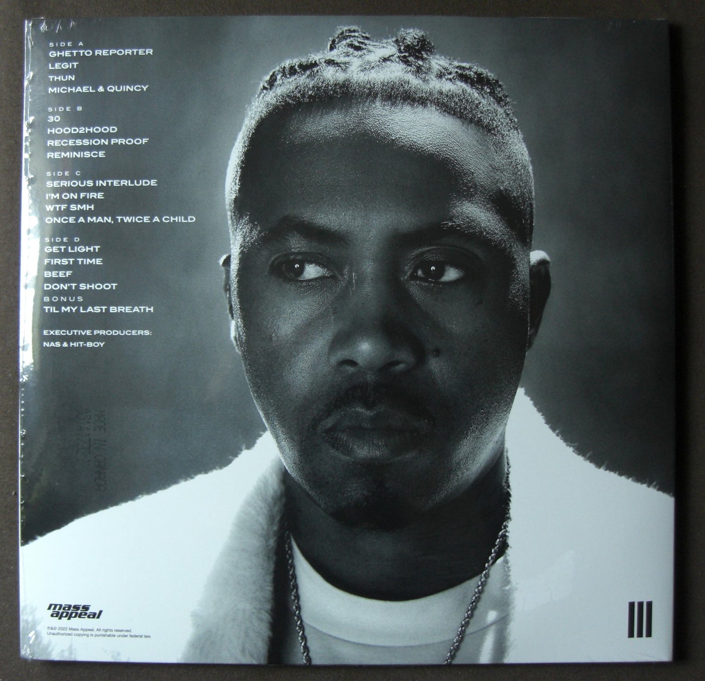 Nas – King's Disease III 2x Vinilo, LP, Álbum negro