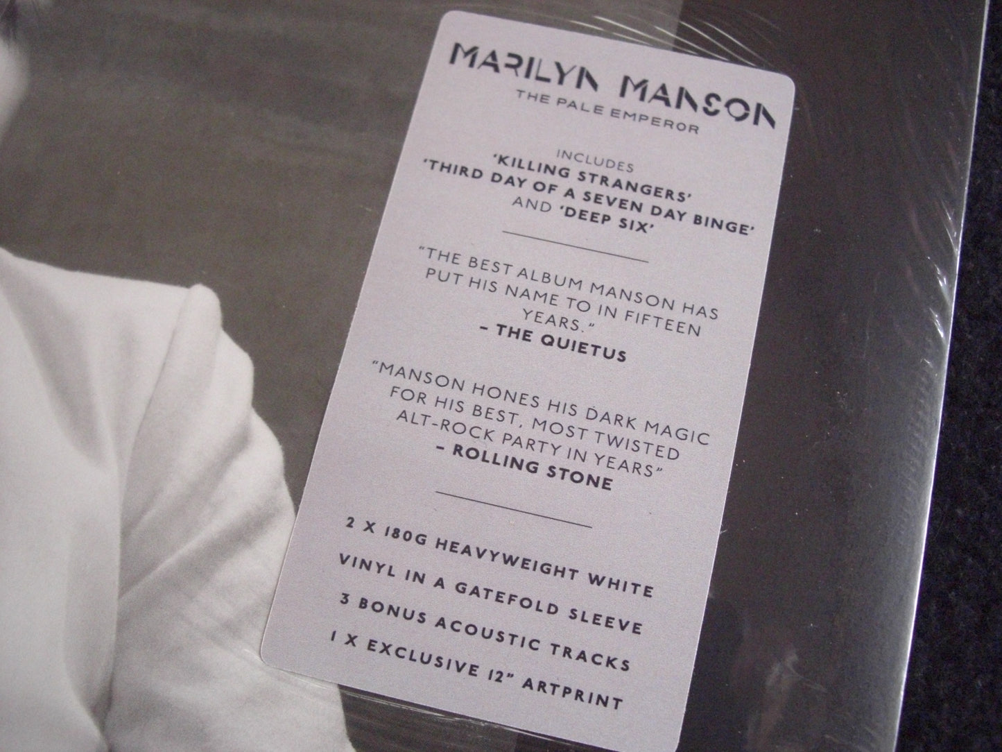 Marilyn Manson – The Pale Emperor 2 x Vinyl, LP, Album, Reissue, White