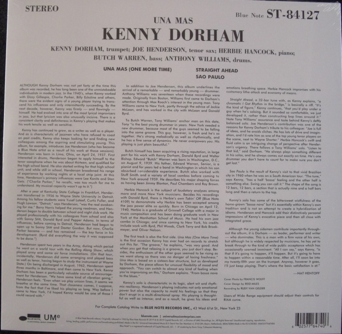 Kenny Dorham – Una Mas (One More Time) Vinyl, LP, Album, Reissue