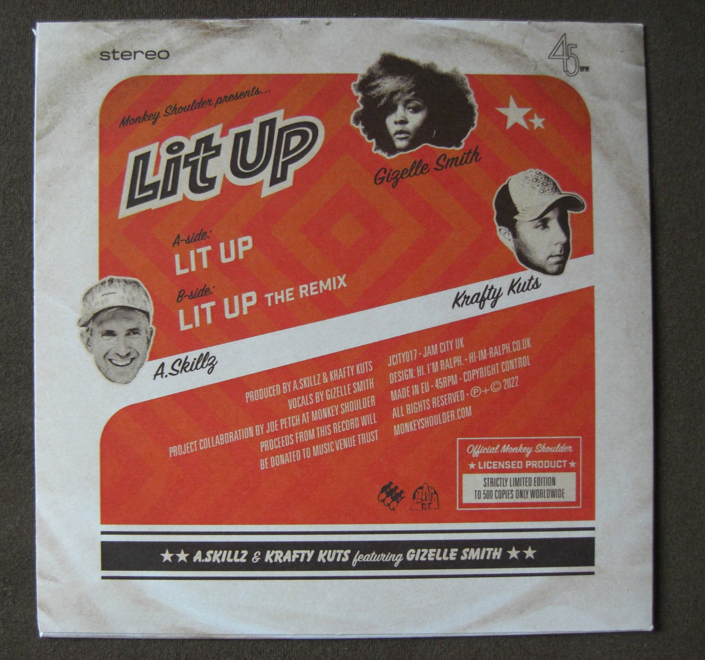 A.Skillz & Krafty Kuts feat. Gizelle Smith – Lit Up 7"