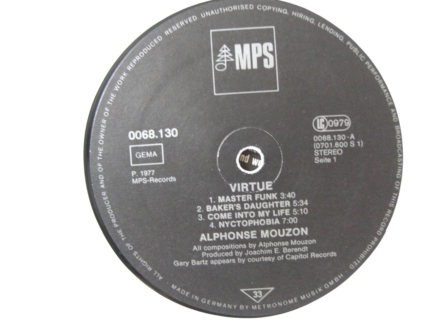 Alphonse Mouzon – Virtue Vinyl, LP, Album DE 1977