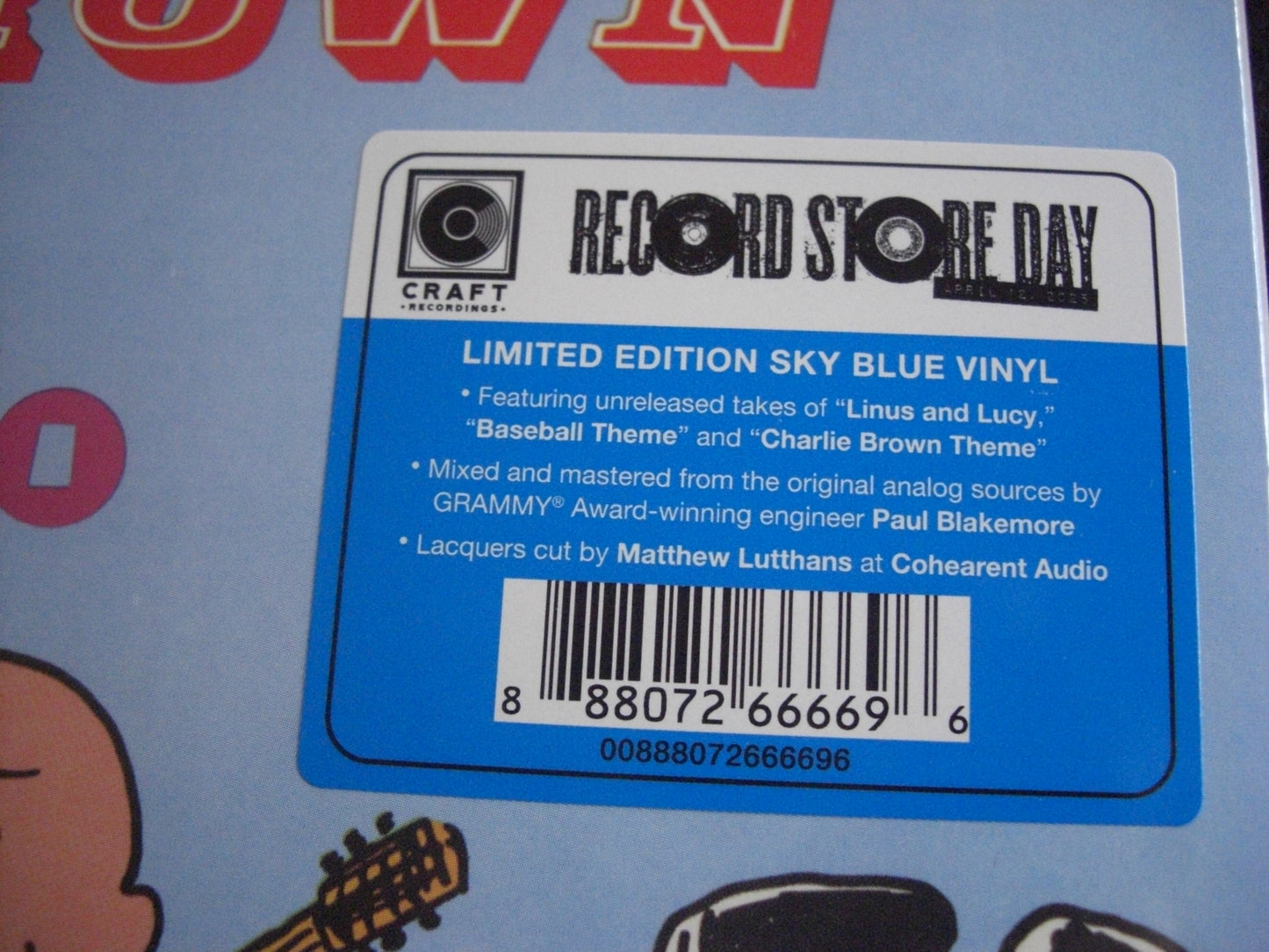 Vince Guaraldi Trio – Jazz Impressions Of "A Boy Named Charlie Brown" (Alternate Takes) Vinyl, LP, Album, Blue RSD 2025