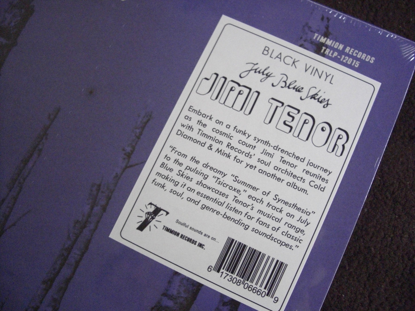 Jimi Tenor - July Blue Skies Vinyl, LP, Album black