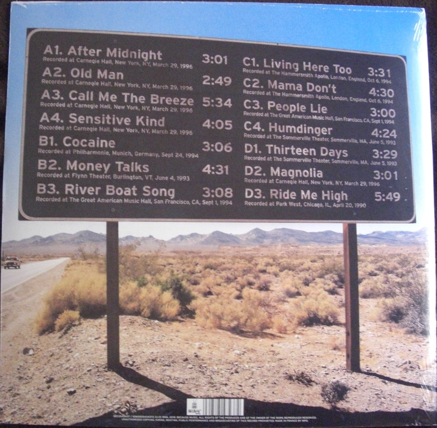 J.J. Cale – Live 2 x Vinyl, LP, Album, Reissue + CD