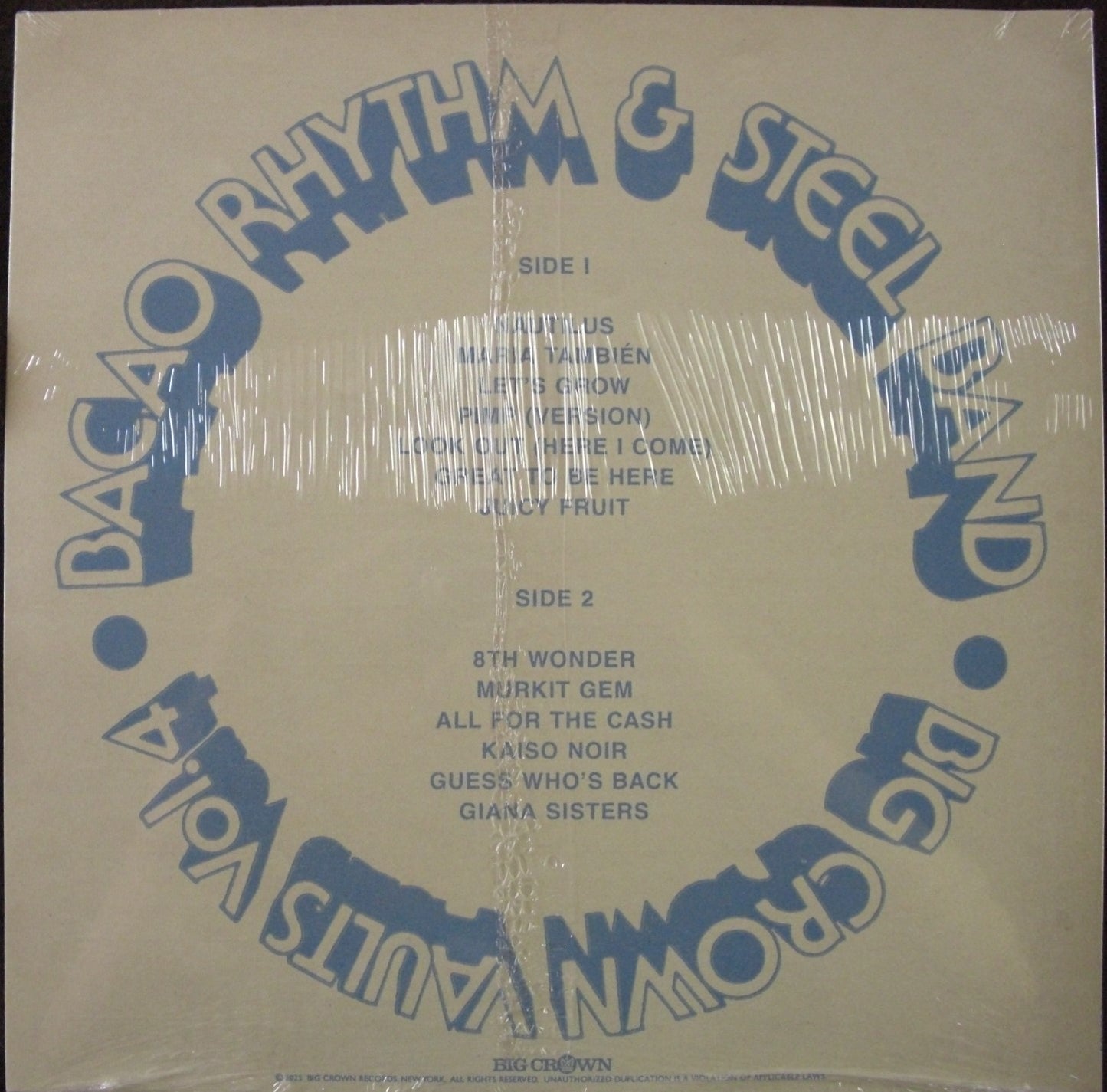 Bacao Rhythm & Steel Band - Big Crown Vaults Vol. 4 Vinyl, LP, Album Ocean Blue