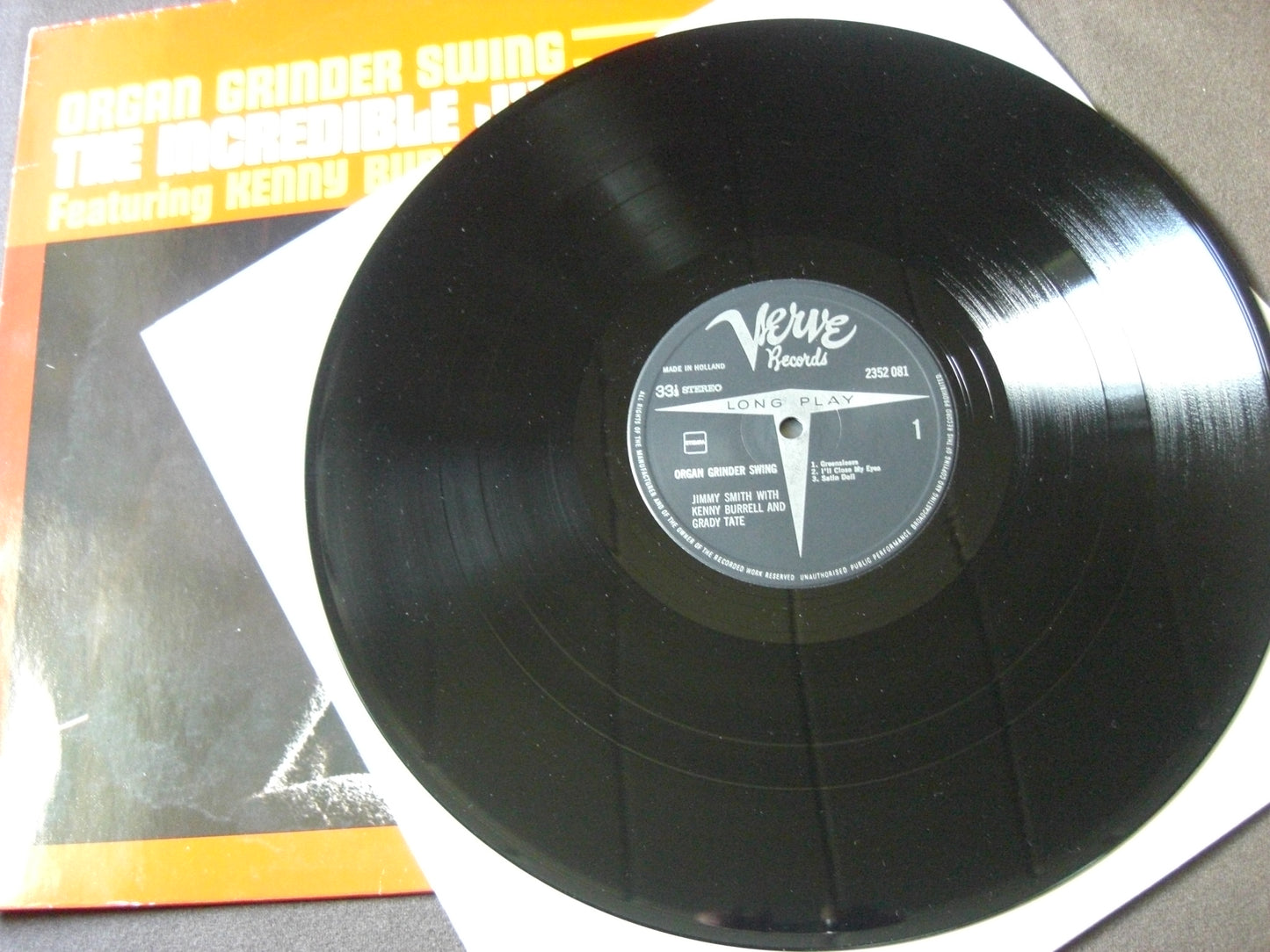 Jimmy Smith Kenny Burrell Grady Tate - Organ Grinder Swing Vinyl, LP, Album