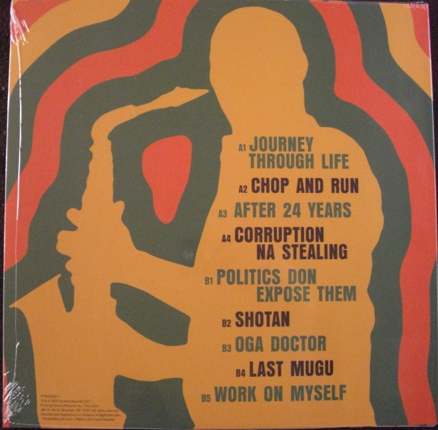 Femi Kuti - Journey Through Life Vinyl, LP, Album orange