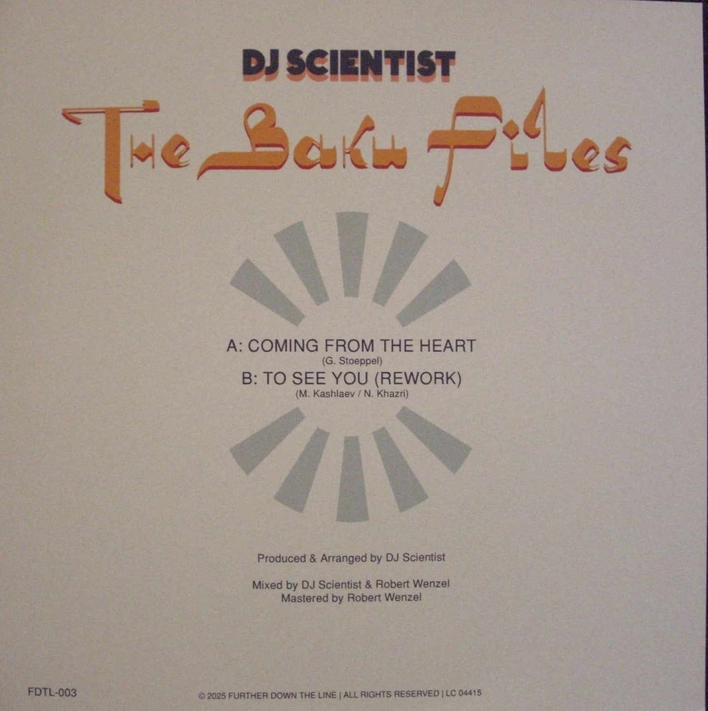 DJ Scientist – The Baku Files Vinyl, 7"