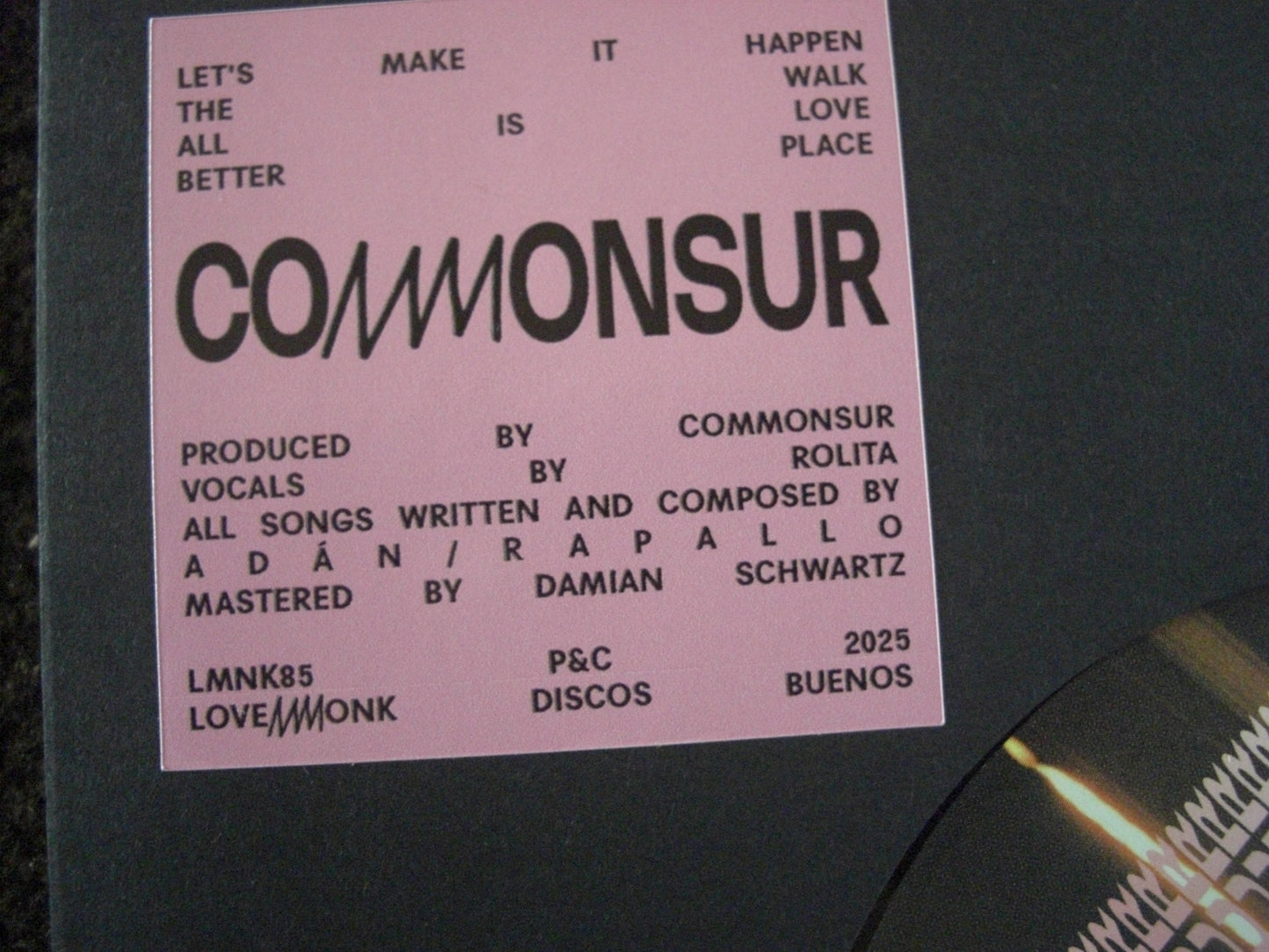 Commonsur – Commonsur EP Vinyl, 7"