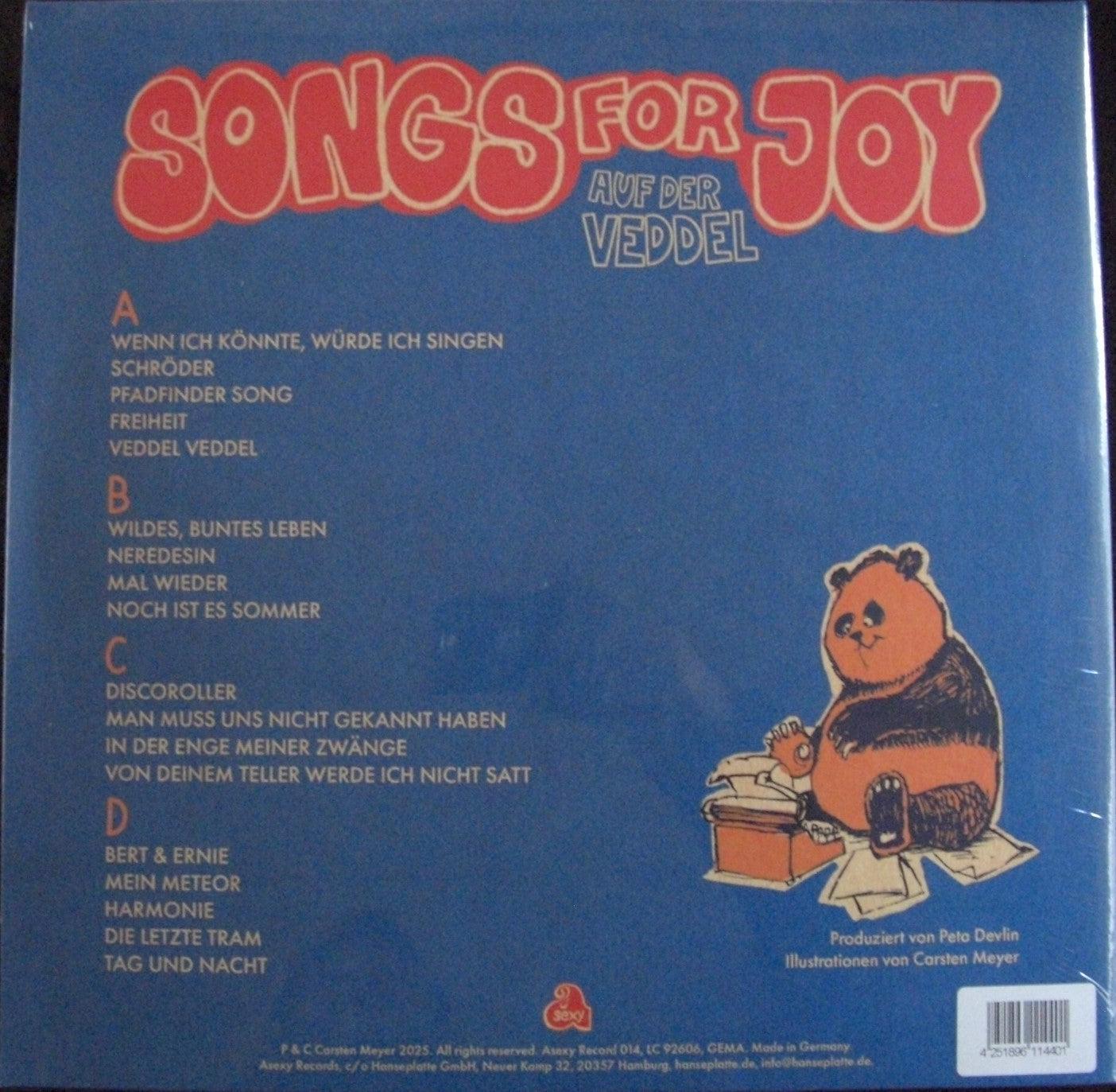 Erobique & Jacques Palminger – Songs For Joy Auf Der Veddel 2 x Vinyl, LP, Album