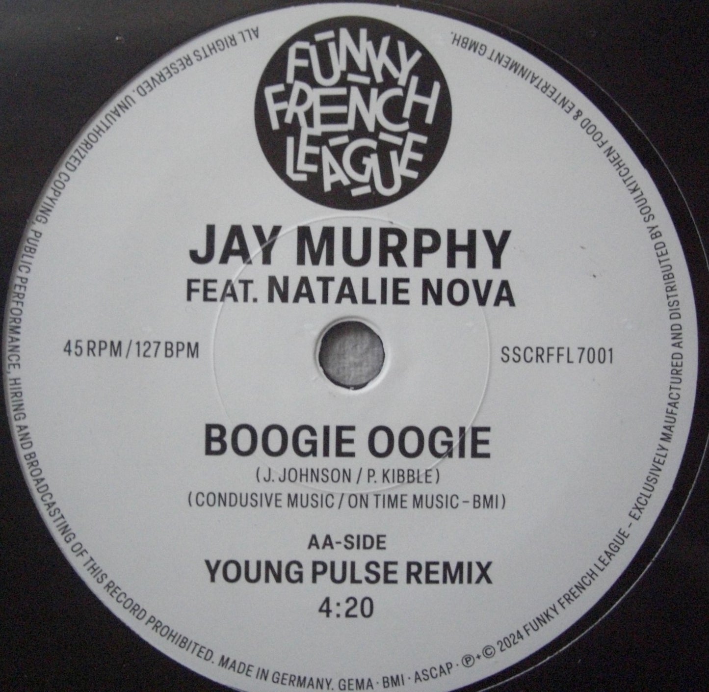 Jay Murphy Feat. Natalie Nova – Boogie Oogie Vinyl, 7"