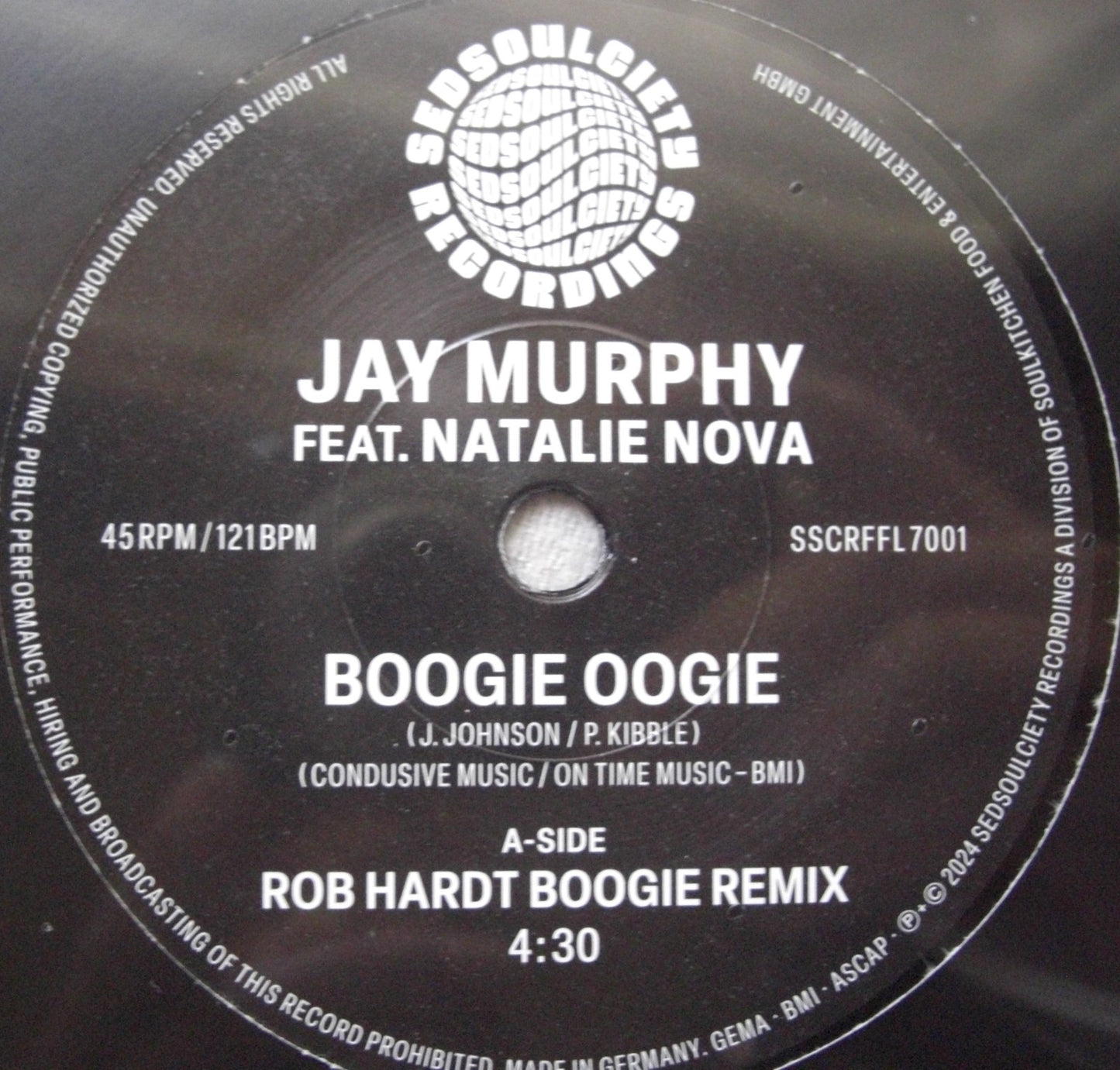 Jay Murphy Feat. Natalie Nova – Boogie Oogie Vinyl, 7"