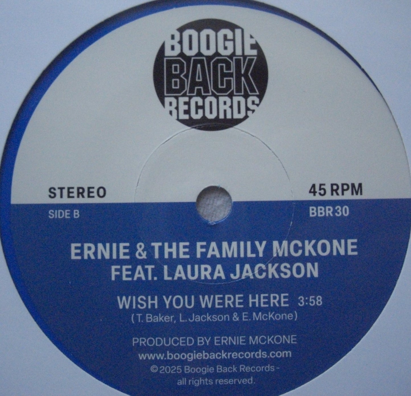 Ernie & The Family McKone Feat. Laura Jackson – That Girl Vinyl, 7" Limited blue