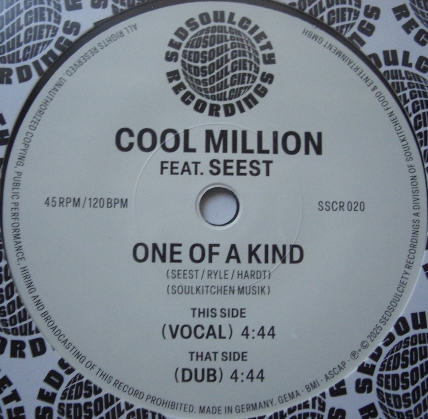 Cool Million – One Of A Kind Vinyl, 7"