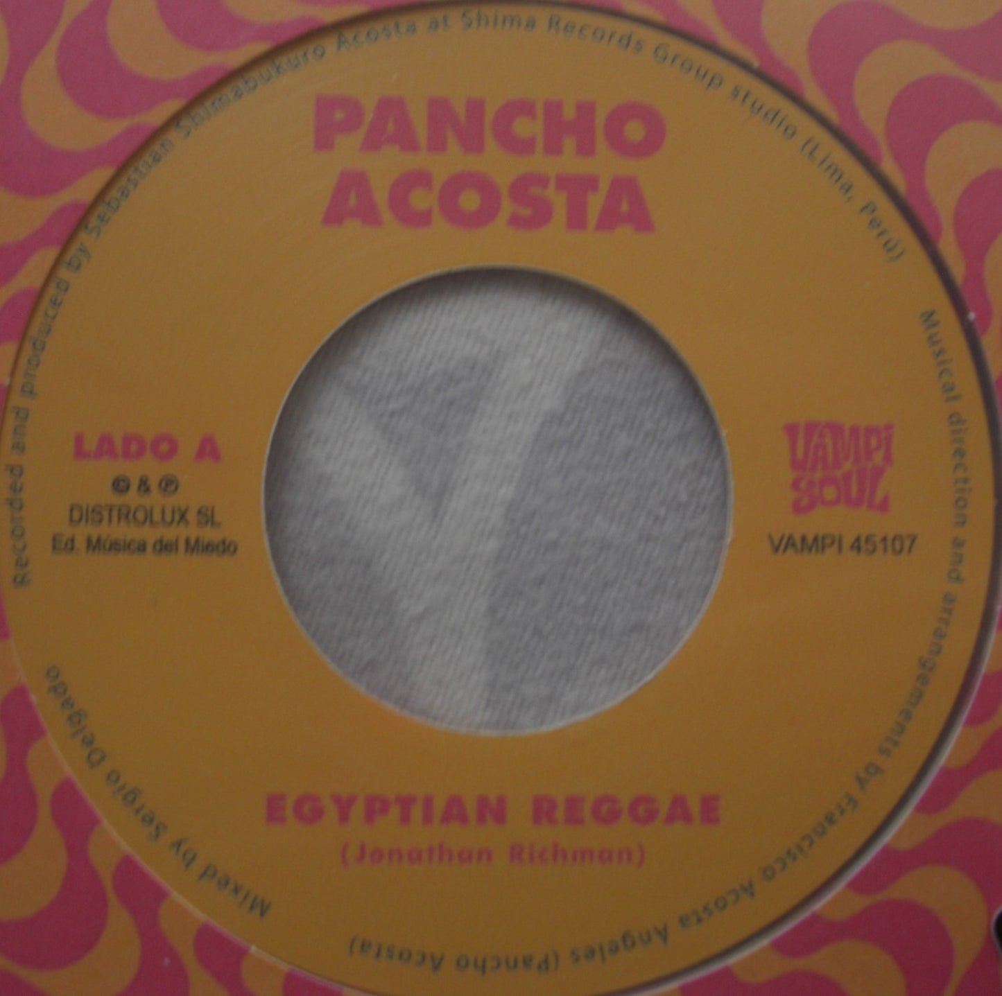 Pancho Acosta / Money Chicha – Egyptian Reggae / Carnaval De Jujuy Vinyl, 7" splattered