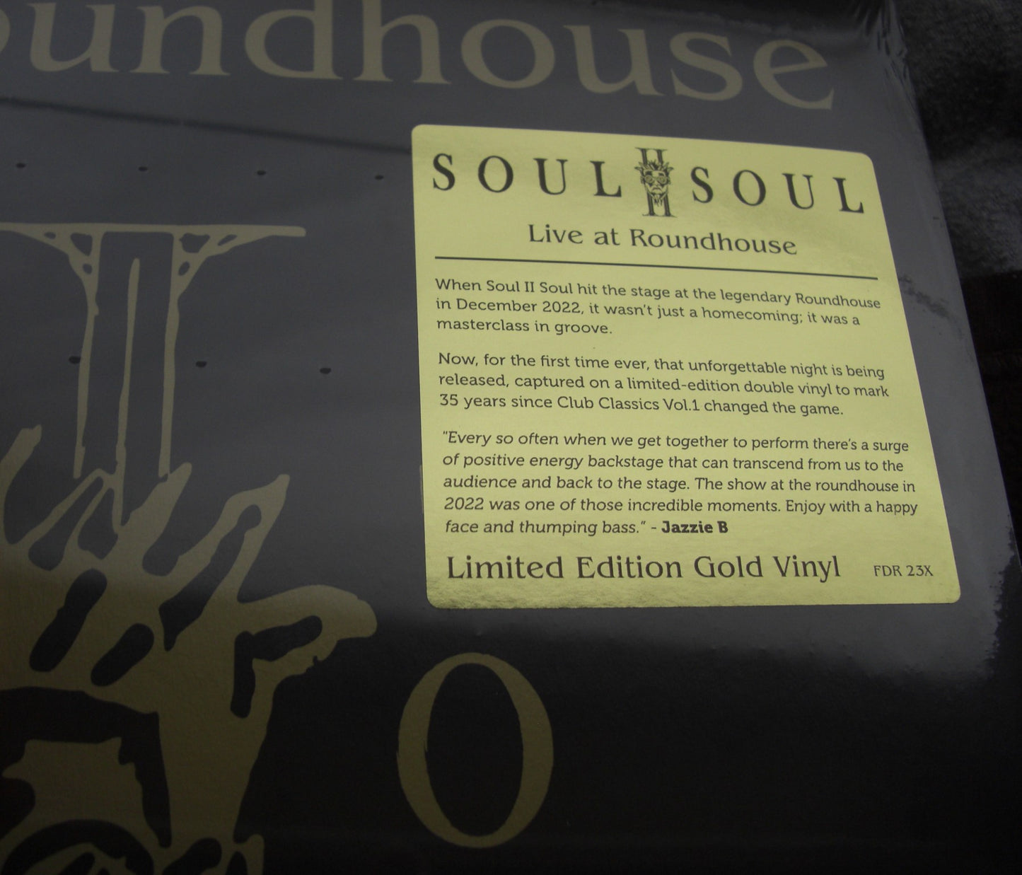 Soul II Soul - Live At The Roundhouse 2 x Vinyl, LP, Compilation Limited Edt gold