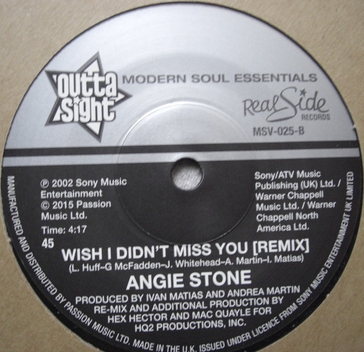 Angie Stone – Wish I Didn't Miss You Vinyl, 7", Reissue