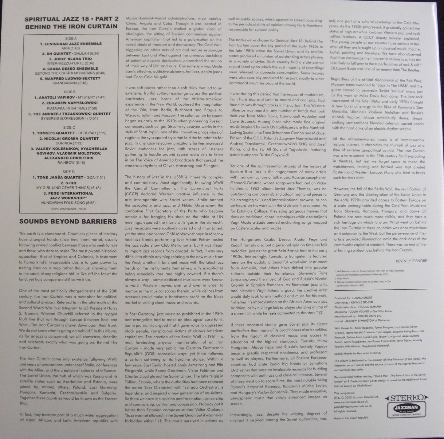 Various – Spiritual Jazz 18: Behind The Iron Curtain (Part 2) Vinyl, 2xLP, Album, Compilation