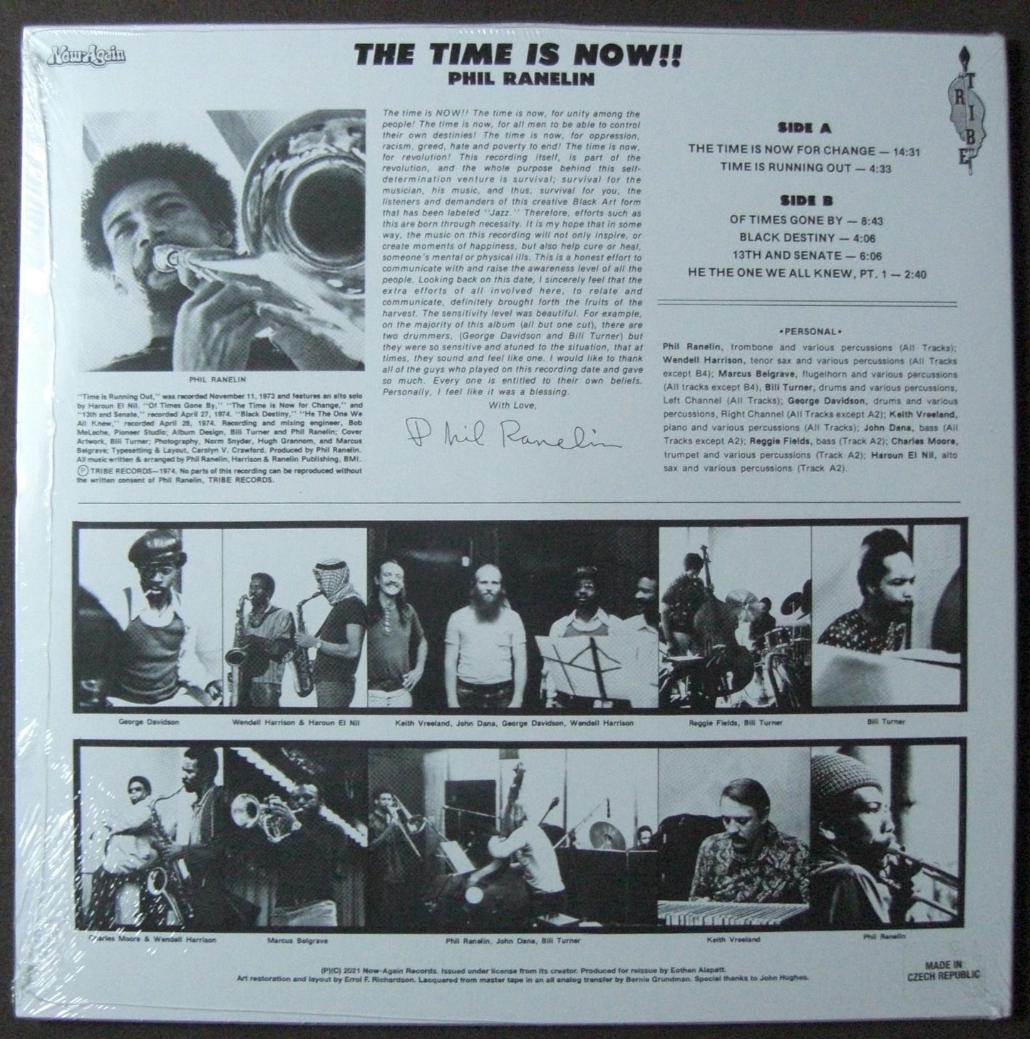 Phil Ranelin – The Time Is Now! Vinyl, LP, album