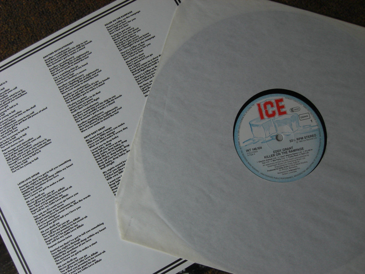 Eddy Grant – Killer On The Rampage Vinilo, LP, Álbum DE 1982