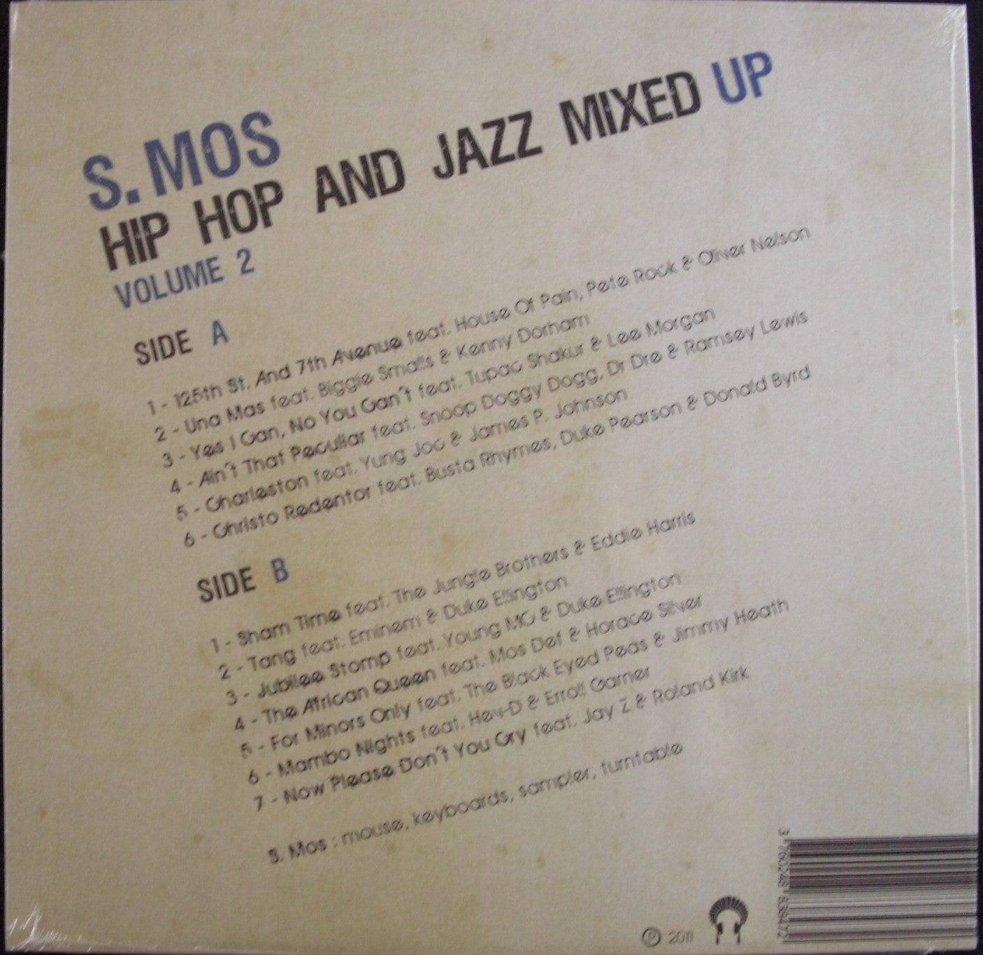 S.Mos – Hip Hop And Jazz Mixed Up Volume 2 Vinyl, LP, Album