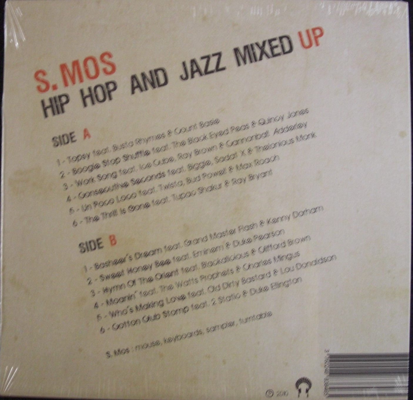 S.Mos – Hip Hop And Jazz Mixed Up Volume 1 Vinyl, LP, Album