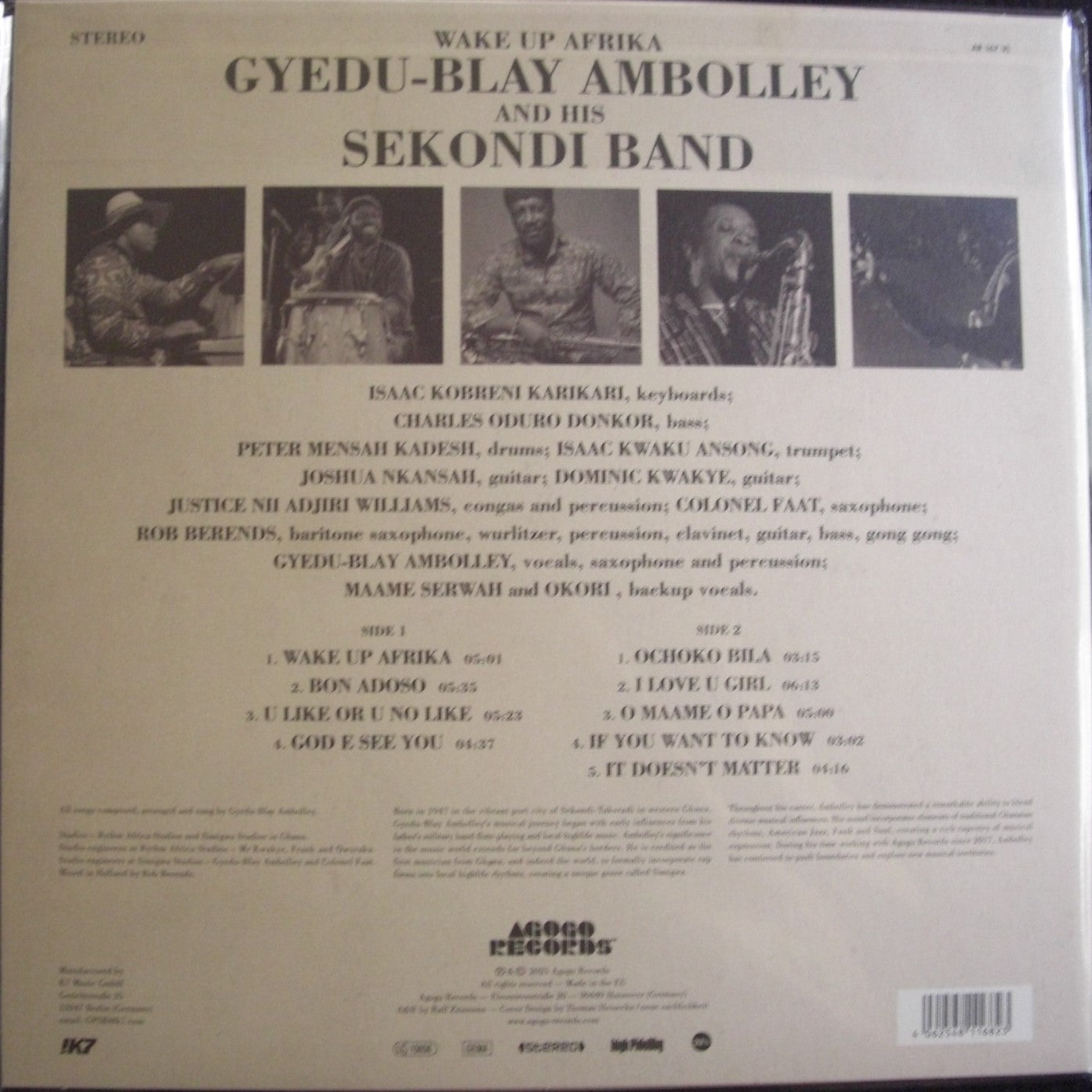 Gyedu Blay Ambolley And His Sekondi Band – Wake Up Afrika Vinyl, LP, Album
