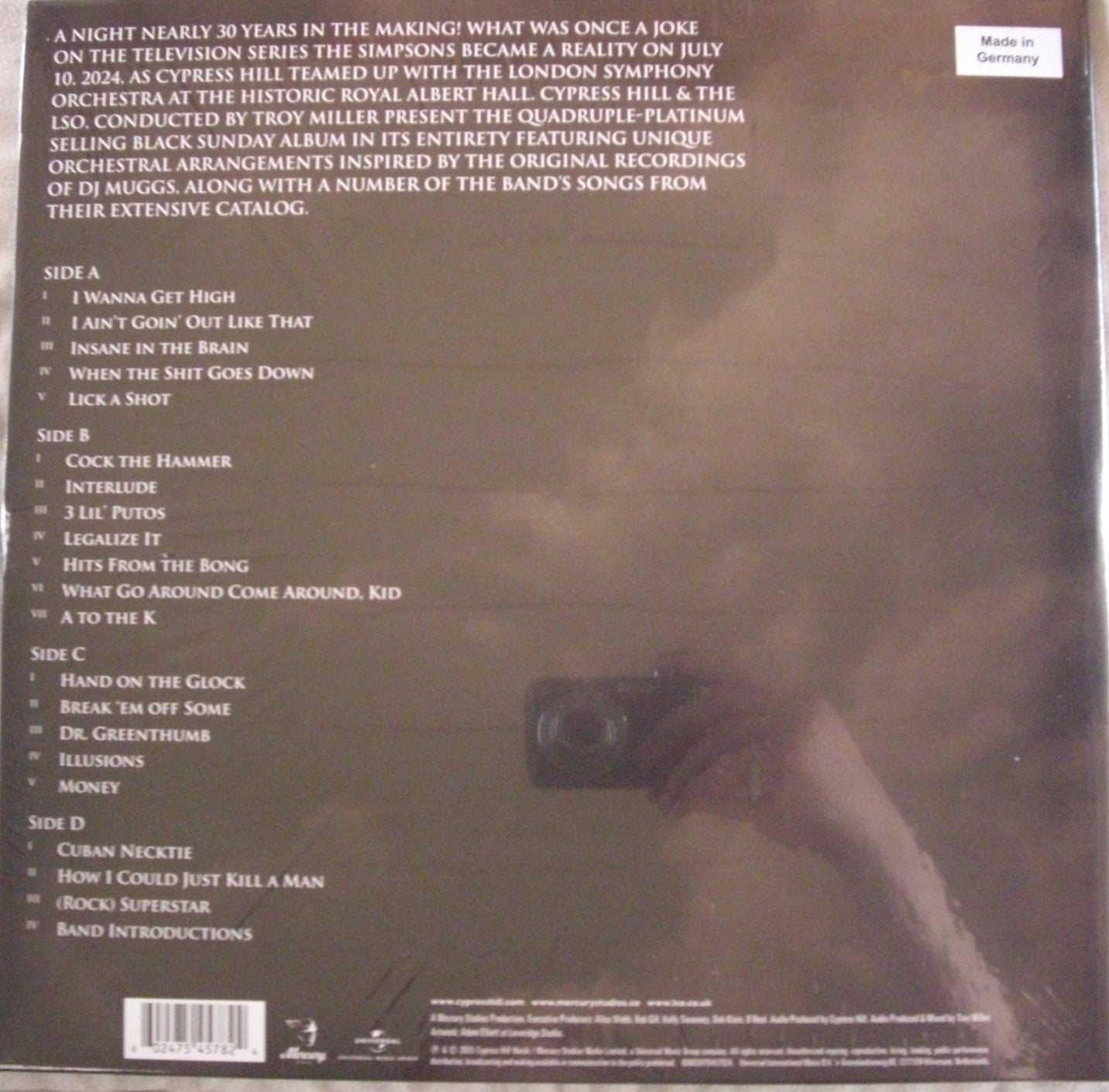 Cypress Hill, London Symphony Orchestra – Black Sunday Live At The Royal Albert Hall 2x Vinyl, LP, Compilation