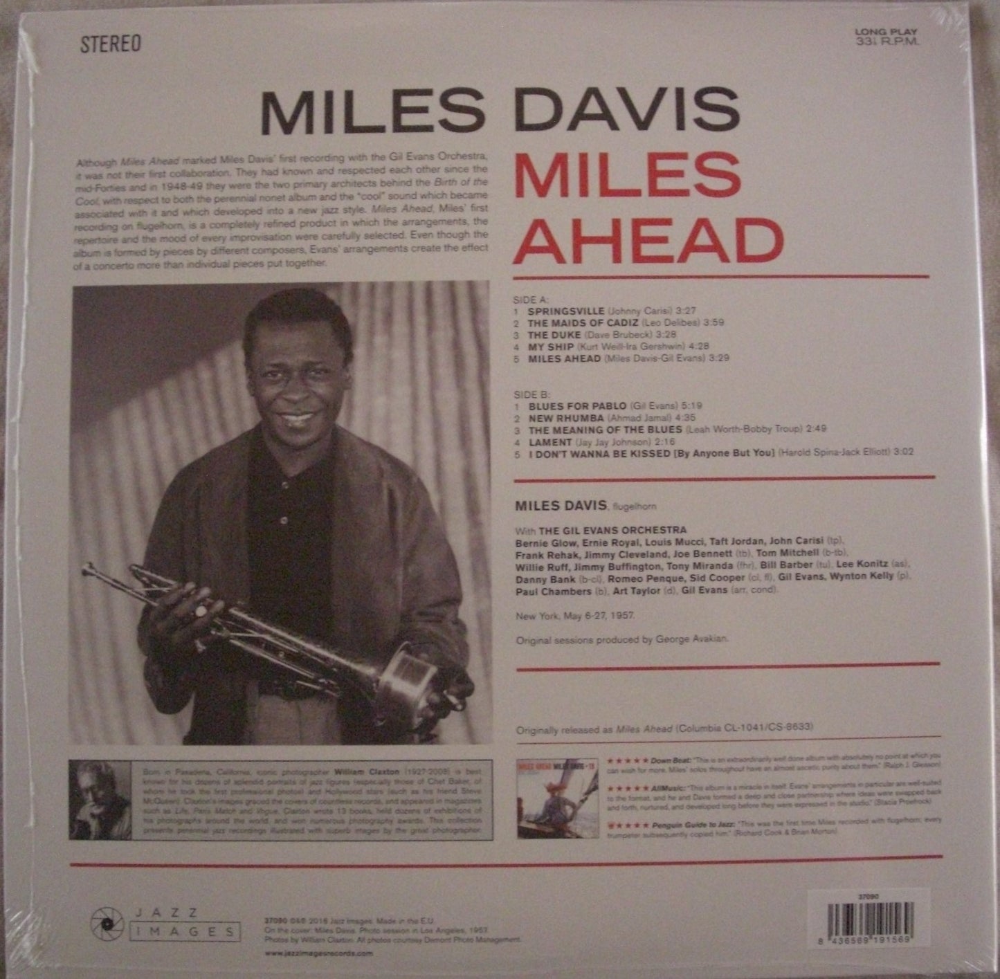 Miles Davis – Miles Ahead Vinyl, LP, Album, Reissue