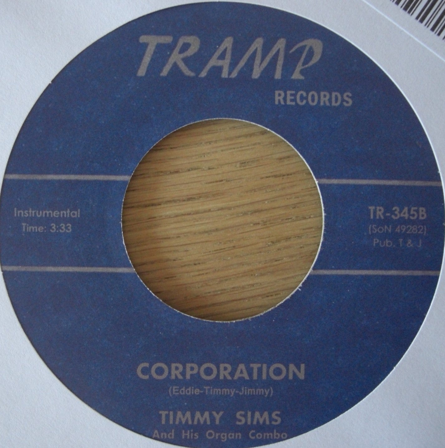Timmy Sims – Count Down / Corporation Vinyl, 7"