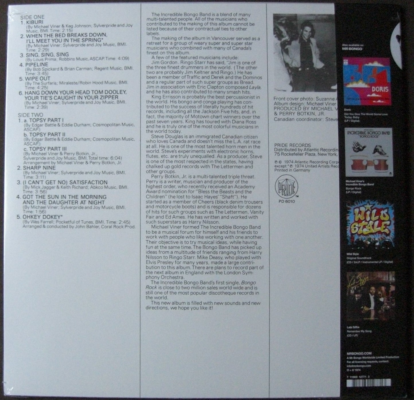 Incredible Bongo Band The Return Of The Incredible Bongo Band Vinyl, LP, Album