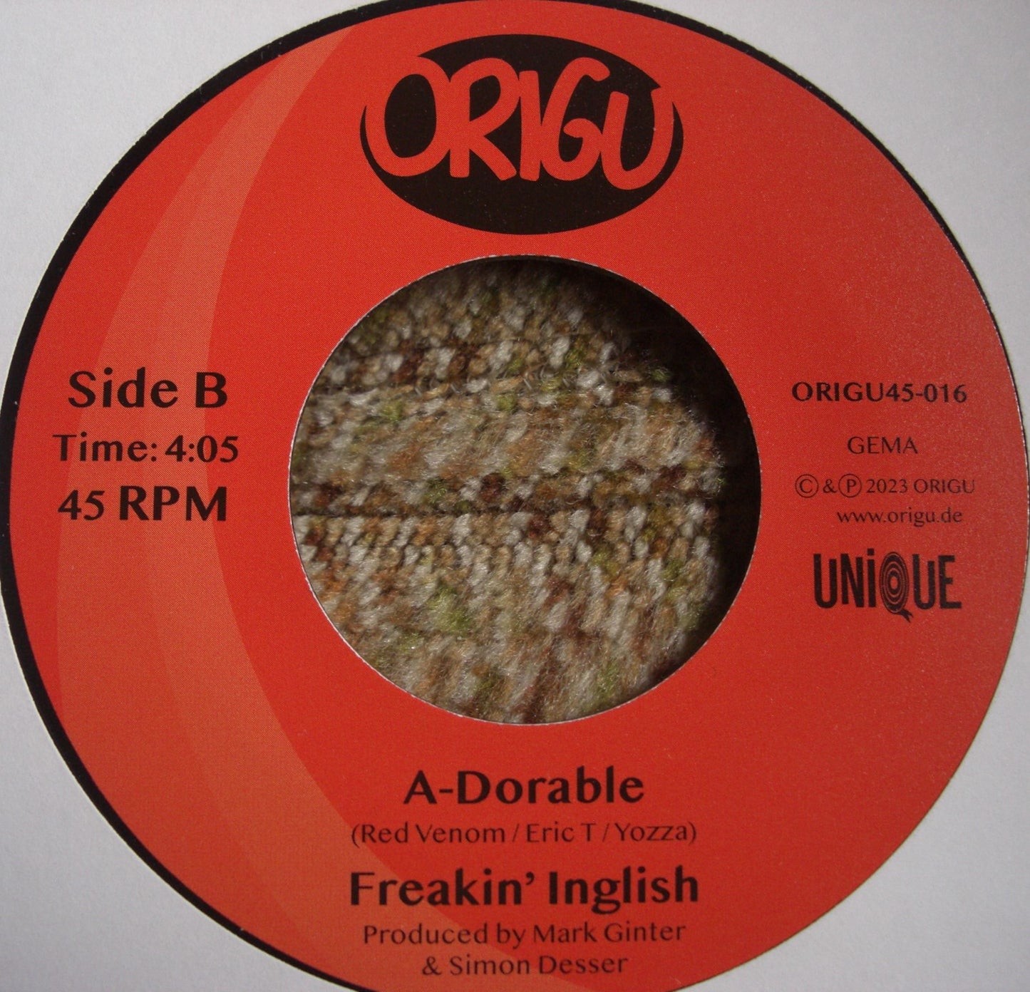 Freakin' Inglish – Rhyme Wrecka / A-Dorable Vinyl, 7"
