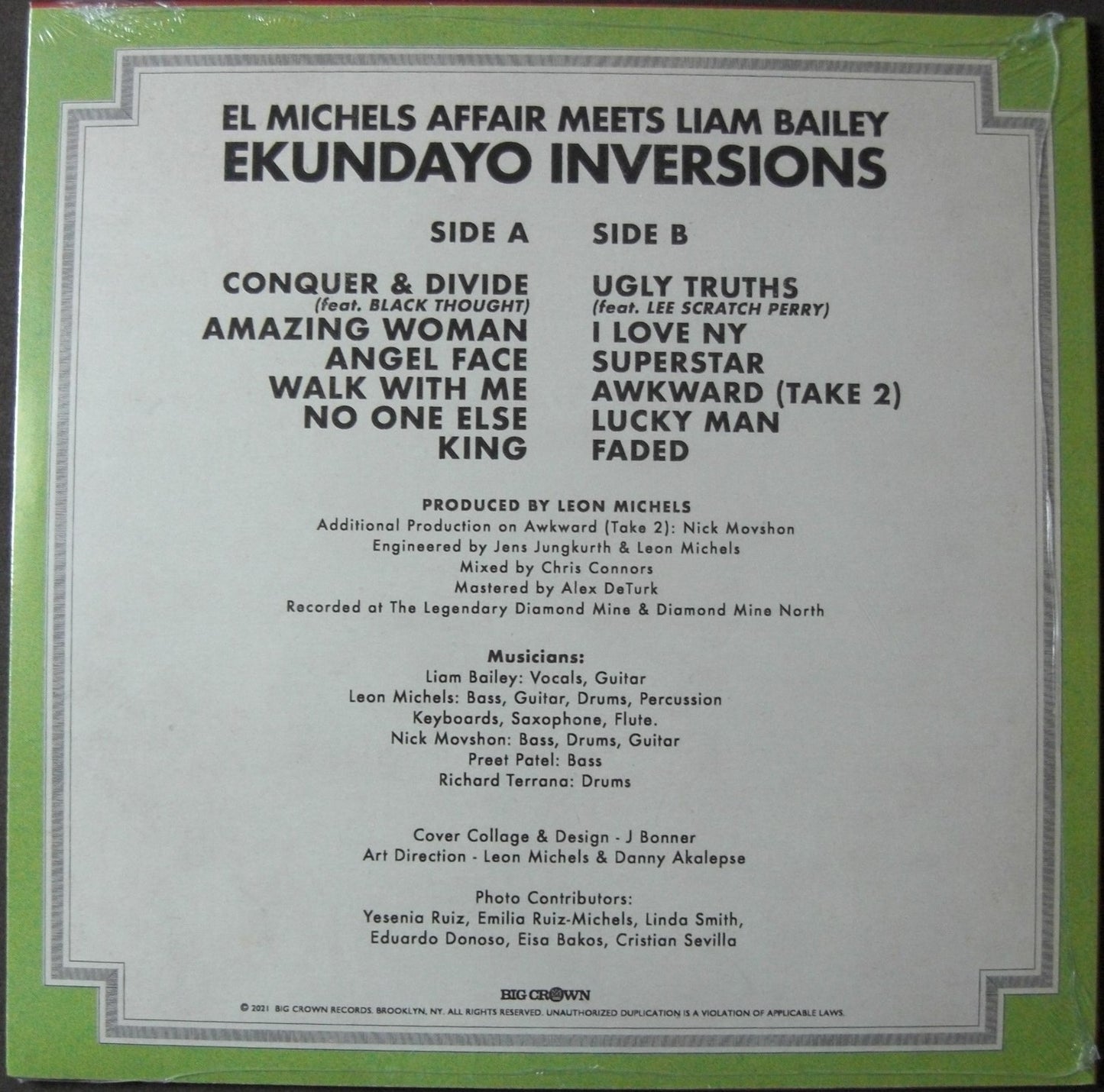 El Michels Affair Meets Liam Bailey – Ekundayo Inversions Vinyl, LP, Album red