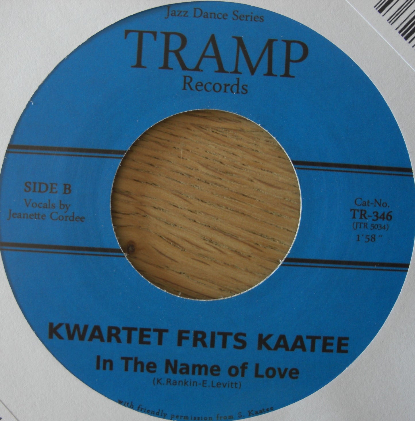 Kwartet Frits Kaatee + Jeanette Cordee – Easy Evil / In The Name Of Love Vinyl, 7"