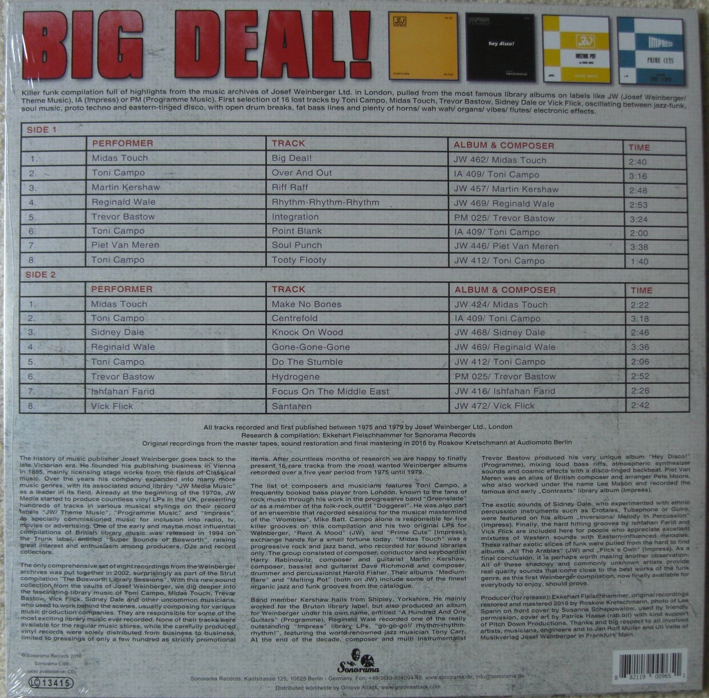 Big deal! Weinberger Funk Library UK 1975-1979 Vinyl, LP, Compilation