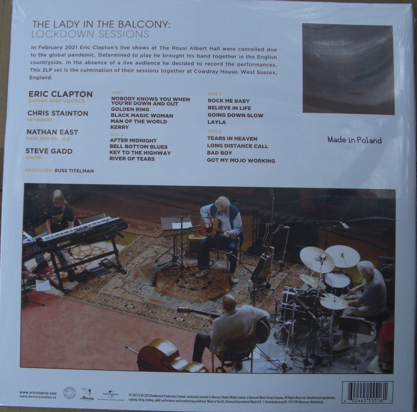 Eric Clapton – The Lady In The Balcony: Lockdown Sessions 2x Vinyl, LP, Album, Limited Edt grey
