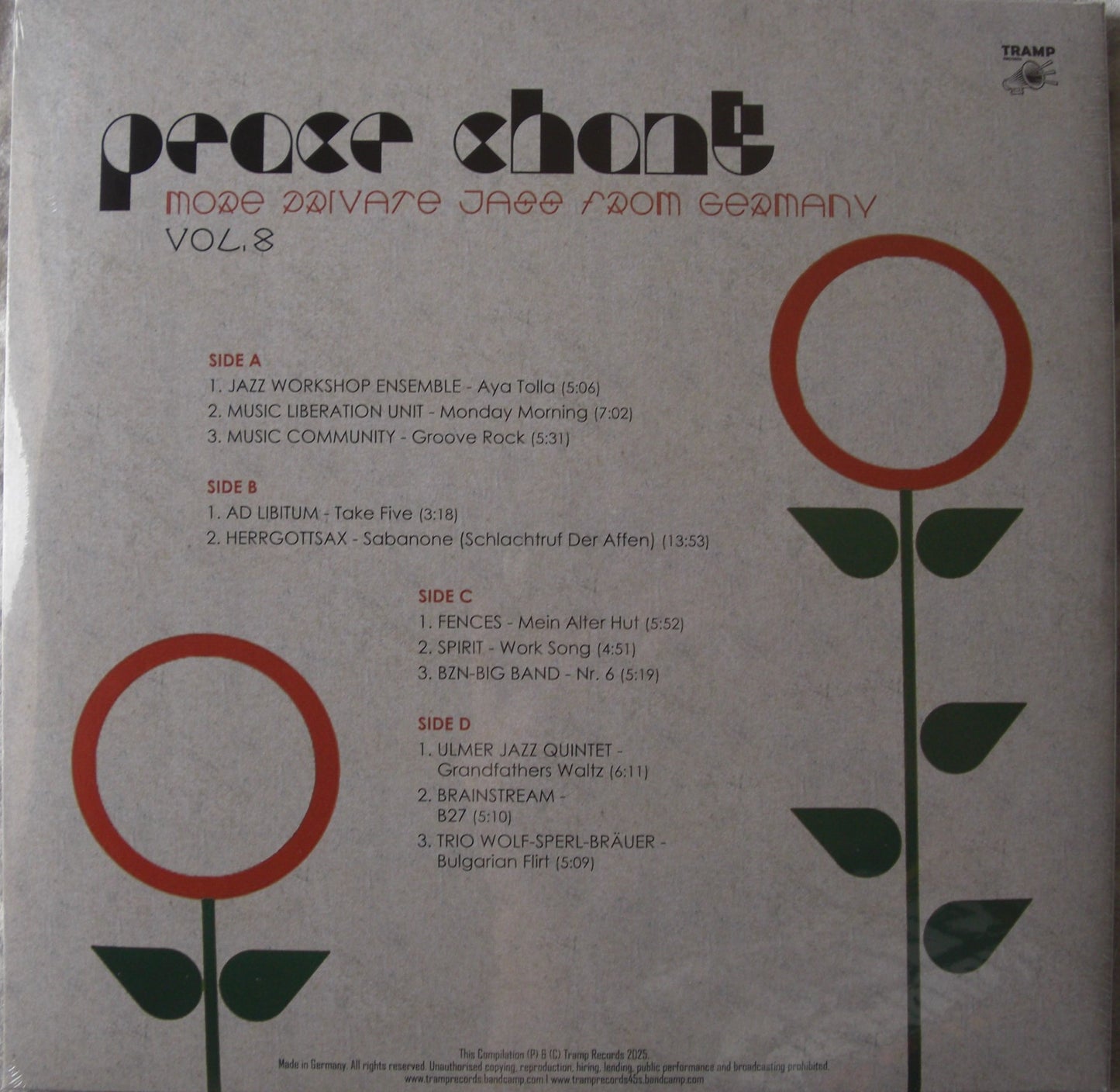 Various Artists - Peace Chant Vol.8: More Private Jazz from Germany 1974-1986 Vinyl, 2x LP, Album
