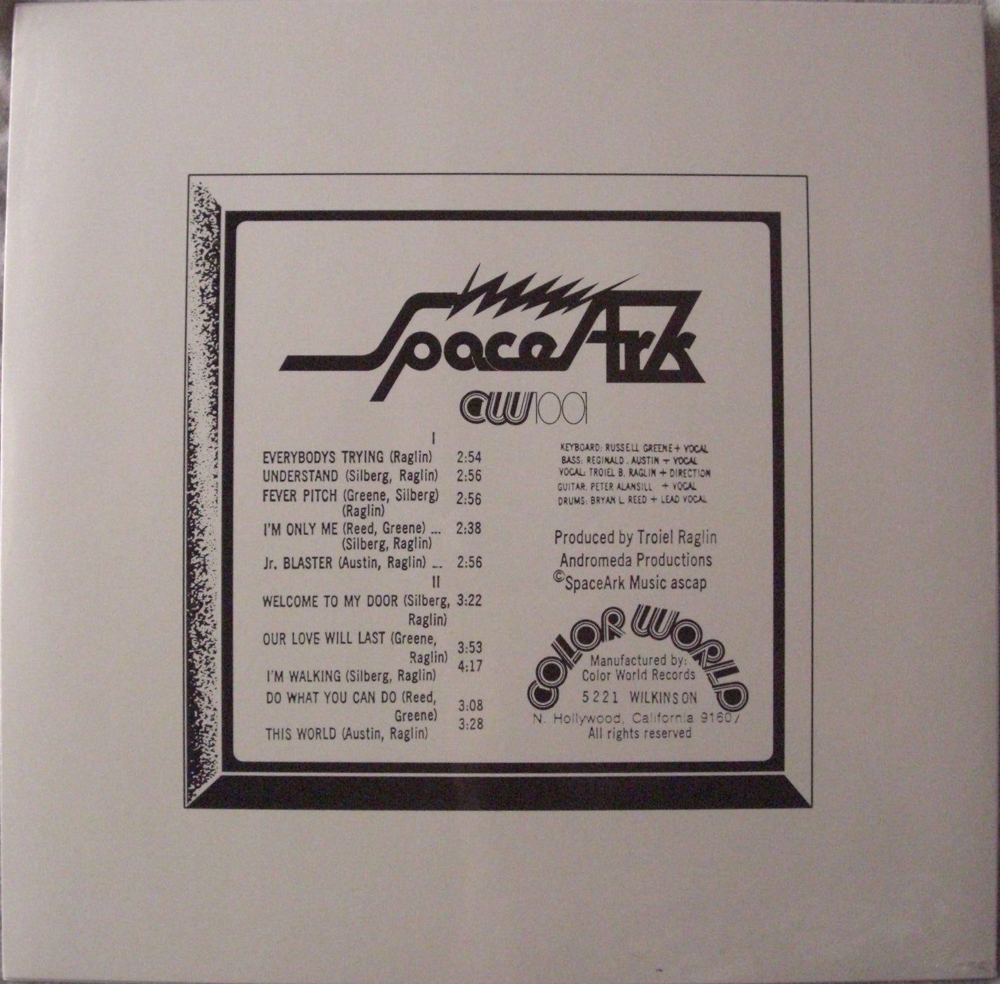 Spaceark – Spaceark Vinyl, LP, Album, Reissue