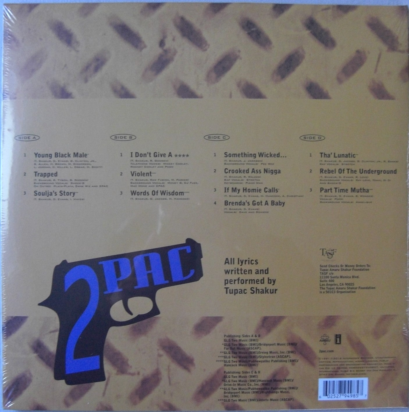 2Pac – 2Pacalypse Now 2 x Vinyl, LP, Album 180g