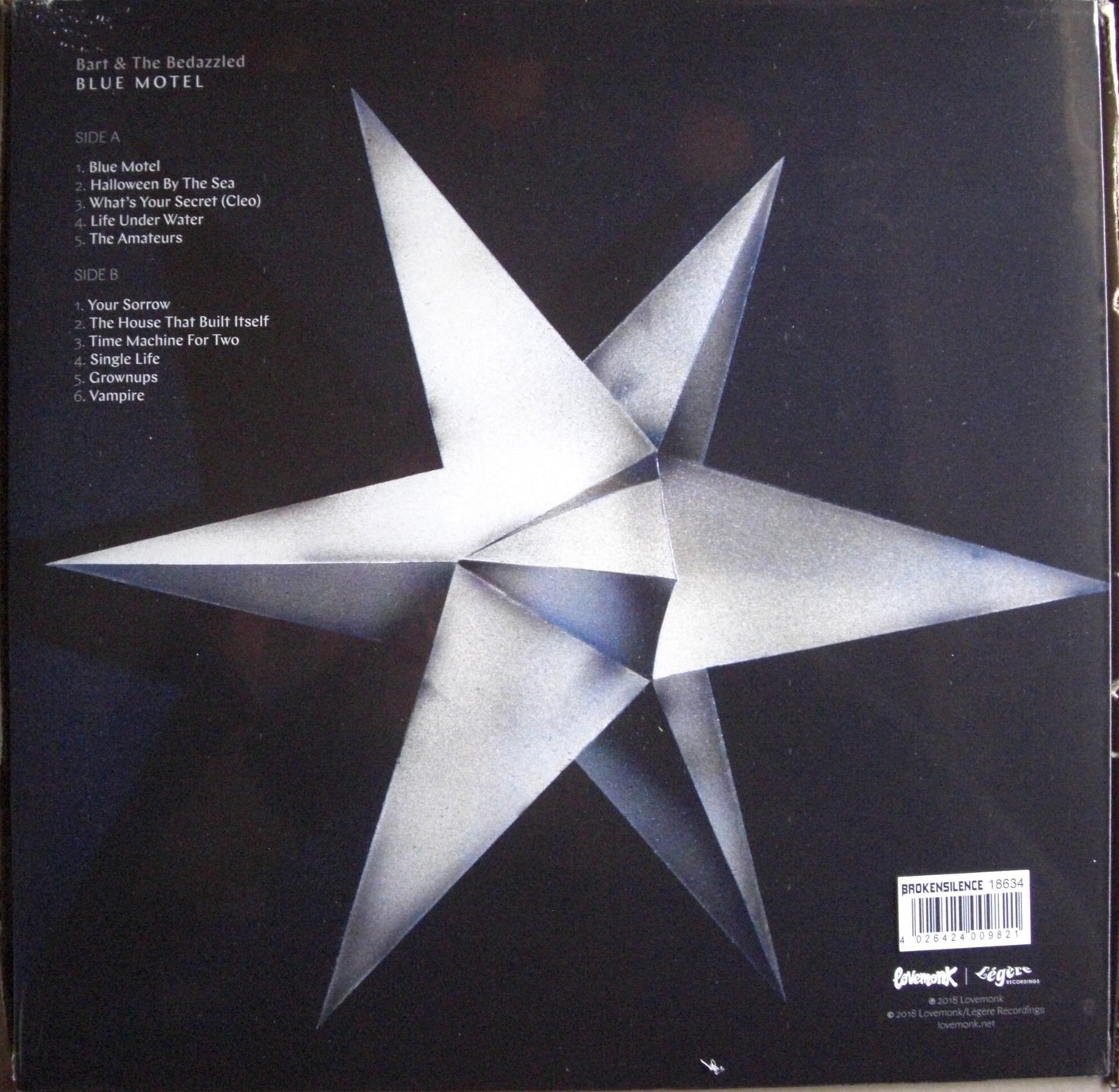 Bart & The Bedazzled – Blue Motel Vinyl, LP, Album